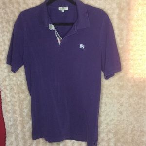 Purple Burberry Polo